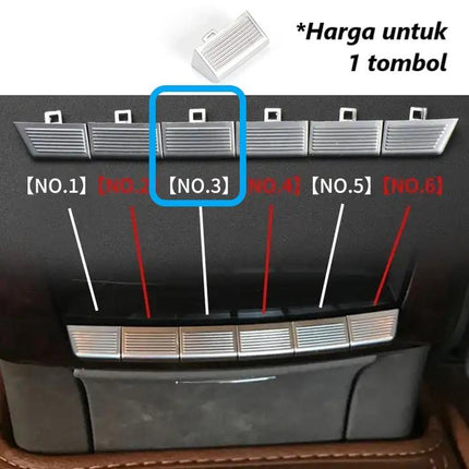 Tombol Konsol Rear AC Button Belakang Mercedes W221 Mercy S350 S500