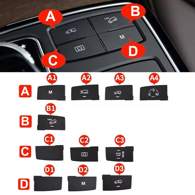 Console Buttons Tombol Sport Mercedes ML GL GLE GLS Mercy W166 W292
