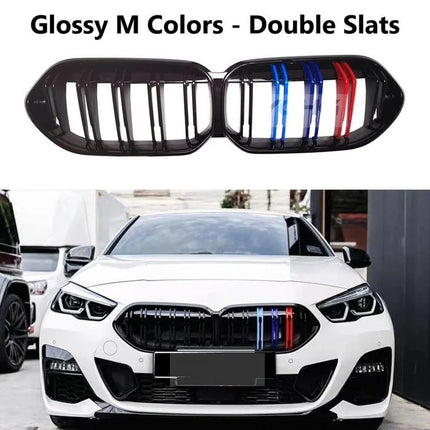 Grill Kidney Grille For BMW F44 Hidung Double Diamond Slats Black 220