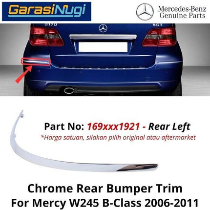 Chrome Stripe Mercy W245 Facelift Front Garnish Moulding Original B180