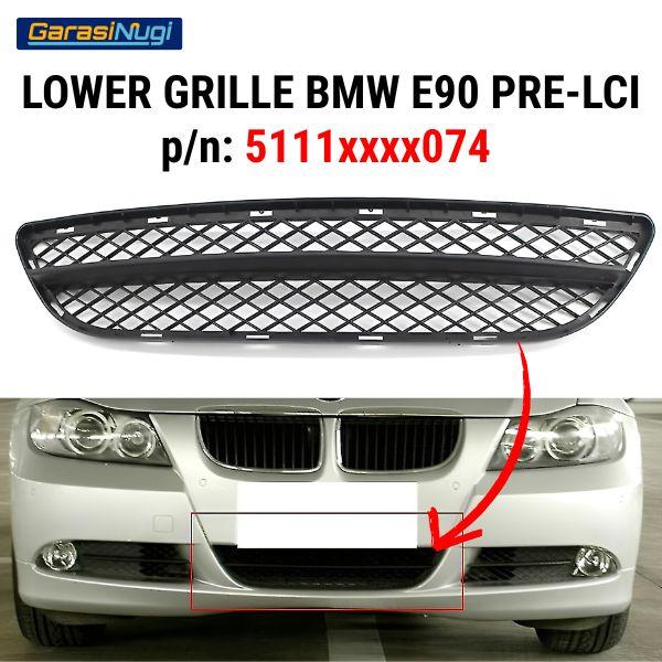 Lower Grille For BMW E90 Pre LCI Cover Bumper Bawah 320