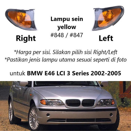 BMW E46 Lampu Sein Kuning Putih Titanium Sen Depan Turn 320 1999-2005