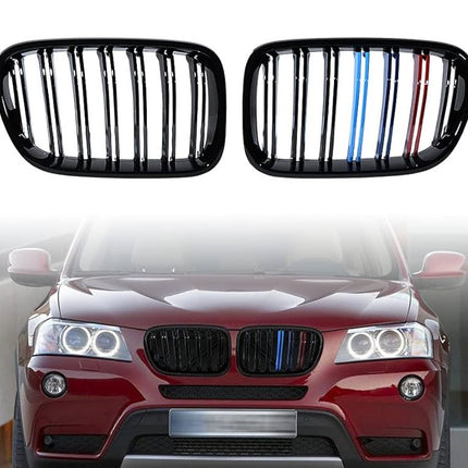 BMW Grill Kidney Grille Hidung Double Slat Carbon M Color F25 X3 X4