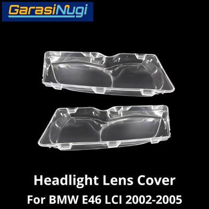 Mika Headlight For BMW E46 LCI Lens Kaca Cover Lampu Depan 318 325