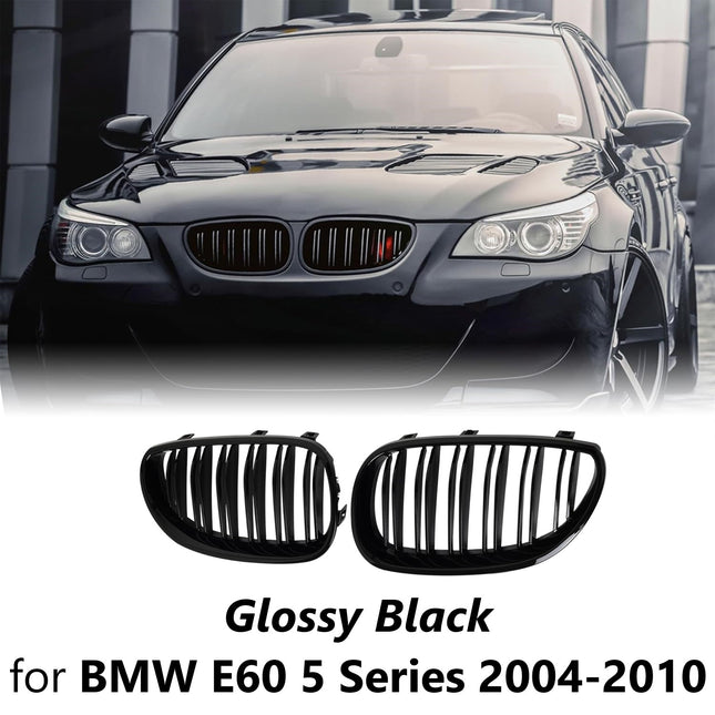 BMW Grill Kidney Grille Hidung Kap Double Slat Glossy M Color E60 523i