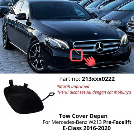 Lubang Towing Mercy W213 Bumper Tow Derek Cover Mercedes E300 E350 E400
