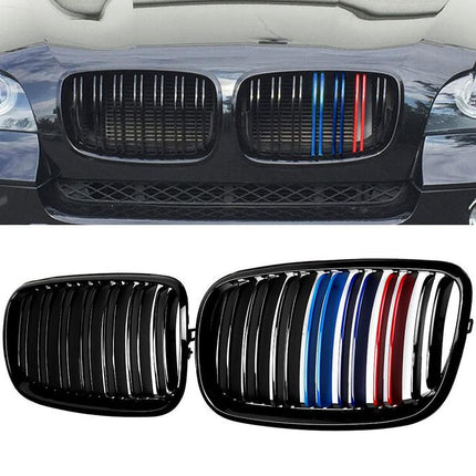 BMW Kidney Grille Hidung Kap Carbon Double Slat M Color E70 E71 X5 X6