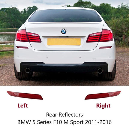 BMW F10 Mata Kucing Reflector Frame Trim Rear Bumper Belakang 520