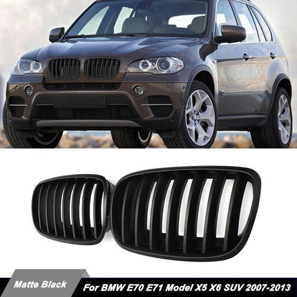 BMW Kidney Grille Hidung Kap Carbon Double Slat M Color E70 E71 X5 X6