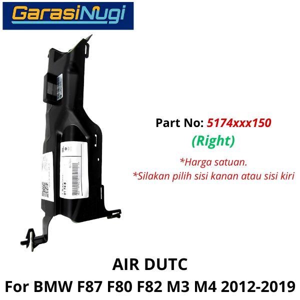 Brake Air Duct BMW F87 F80 F82 Saluran Udara Rem Depan M3 M4