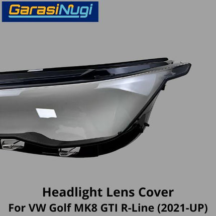 Mika Headlight VW Golf MK8 GTI R Lens Kaca Cover Lampu Depan 2021-UP