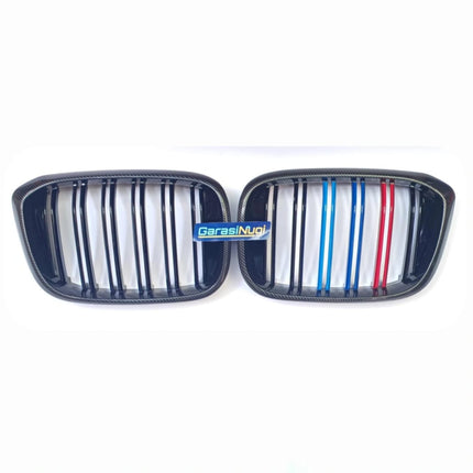 BMW Kidney Grille Hidung Kap Double Diamond Slat M Color G01 G08 X3 X4