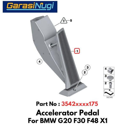 Accelerator BMW G20 F30 F48 F15 F25 Injakan Pedal Gas 320 420 X1 X3 X5