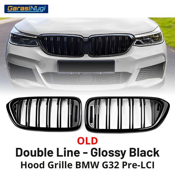 BMW G32 Pre-LCI Grill Kidney Grille Hidung Kap Double Slat Glossy 640