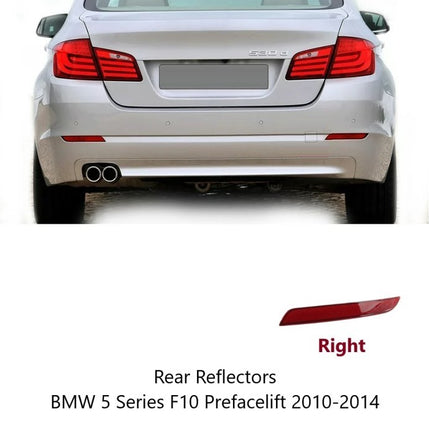 BMW F10 Mata Kucing Reflector Frame Trim Rear Bumper Belakang 520