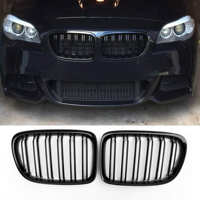 BMW New Kidney Grille Hidung Double Slat Matte Black Carbon E84 X1