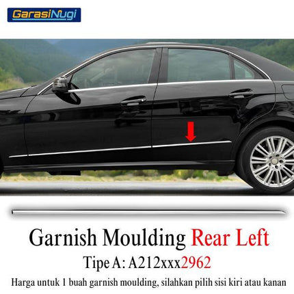 Chrome Stripe Mercy W212 Pre-FL Garnish Moulding E300