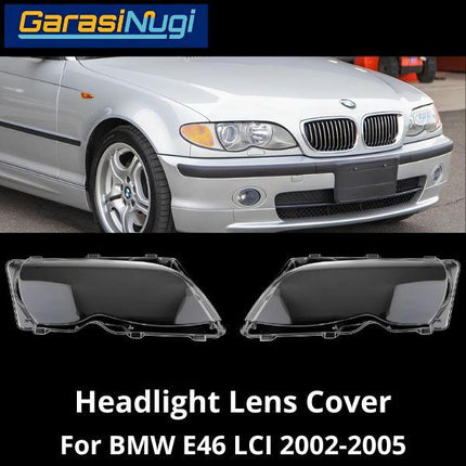 Mika Headlight For BMW E46 LCI Lens Kaca Cover Lampu Depan 318 325