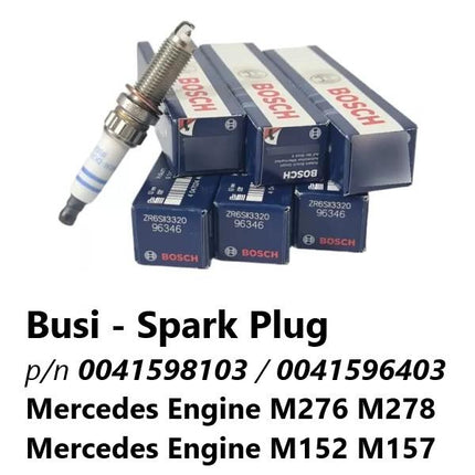 Busi Mercedes W205 W213 R172 Engine Spark Plug M276 M278 M152 M157 A0041598103