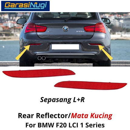 Reflector For BMW F20 LCI Mata Kucing Trim Rear Belakang 118 120
