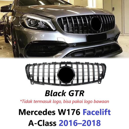 Mercedes W176 Facelift Grill Chrome Grille Diamond GTR Mercy A200 2016-2018