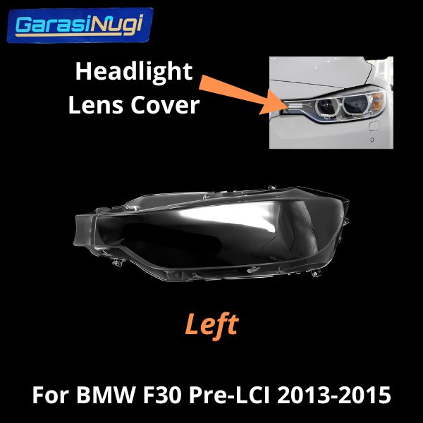 For BMW F30 Pre-LCI Mika Headlight Lens Kaca Cover Lampu Depan 320 2013-2015
