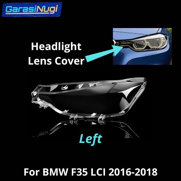 For BMW F30 LCI Mika Headlight Lens Kaca Cover Lampu Depan 320 2016-2018