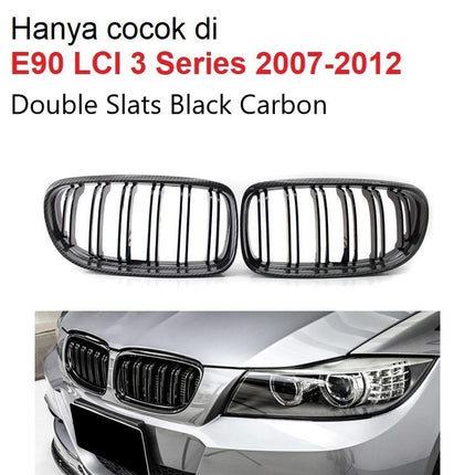 BMW Grill Kidney Grille Hidung Kap Double Slat Glossy M Color E90 320i