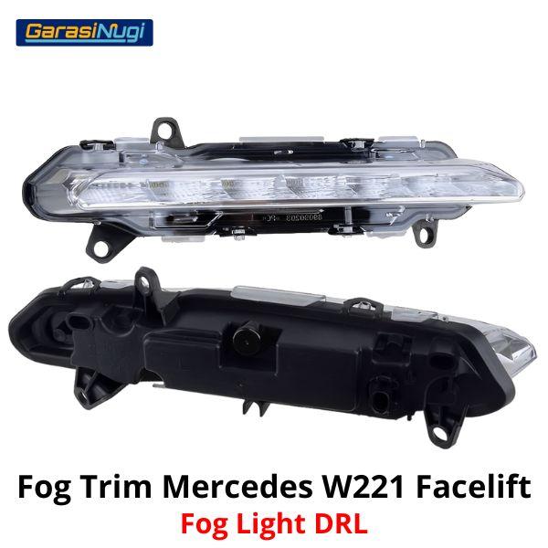 Fog Trim For Mercy W221 Facelift Cover Chrome Lampu Kabut Grill S350