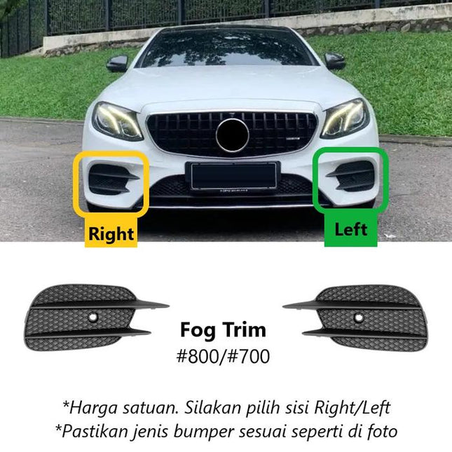 Fog Trim Old Mercedes W213 AMG Bumper Strip Grille Cover E350 E43 E53