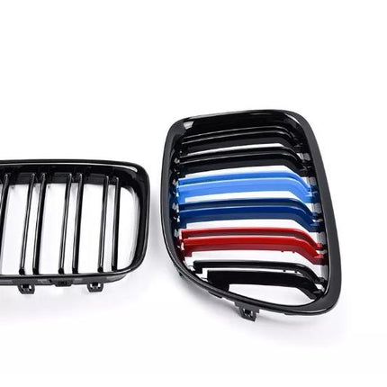 BMW Grill Kidney Grille Hidung Kap Double Slat Glossy M Color E84 X1