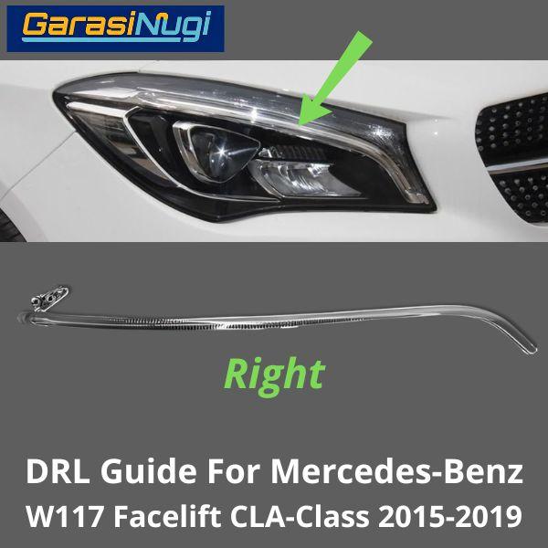 Sein DRL Guide Mercy W117 Facelift LED Eyebrow Light Lampu Alis Mercedes CLA