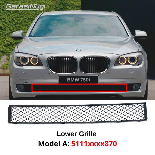 Lower Grille For BMW F01 F02 Pre-LCI Grill Cover Bumper Bawah 730 720