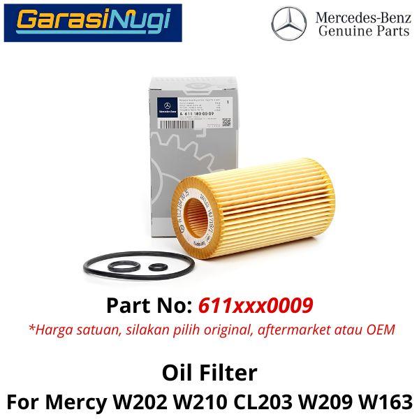 Original Oil Filter For Mercy W202 W210 W209 W163 Saringan Filter C200 ML