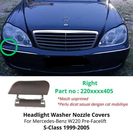 Nozzle Washer Cover Mercedes W220 Tutup Lampu Bumper S320 S280