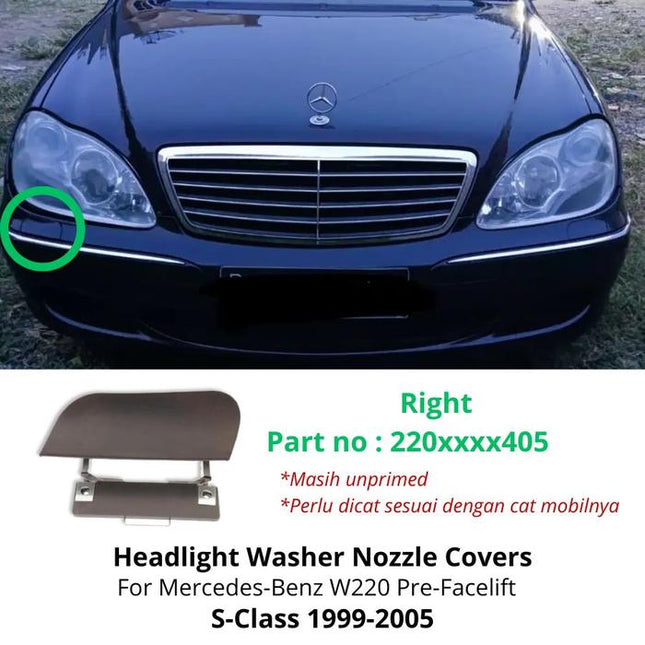 Nozzle Washer Cover Mercedes W220 Tutup Lampu Bumper S320 S280