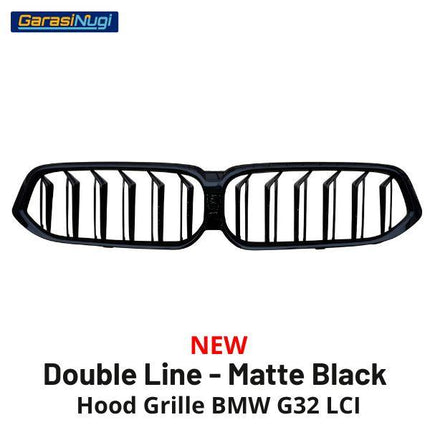 BMW G32 LCI Grill Kidney Grille Hidung Kap Double Slat Matte 640