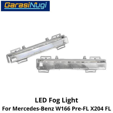 Fog Lights Mercy W166 X204 LED Lampu Kabut Garis Bumper Depan ML GLK