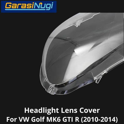 Mika Headlight VW Golf MK6 GTI R Lens Kaca Cover Lampu Depan 2010-2014