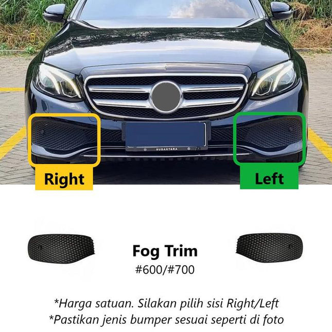 Fog Trim Old Mercedes W213 Bumper Strip Grille Cover E250 Avantgarde