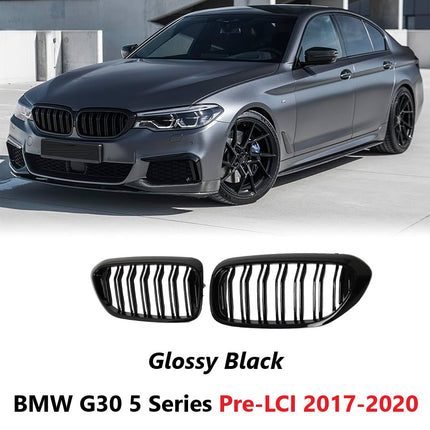 BMW Grill Kidney Grille Hidung Glossy Double Diamond Slat Krom G30 520