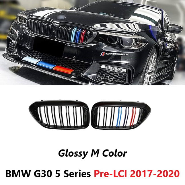 BMW Grill Kidney Grille Hidung Glossy Double Diamond Slat Krom G30 520
