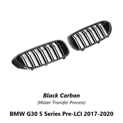 BMW Grill Kidney Grille Hidung Glossy Double Diamond Slat Krom G30 520