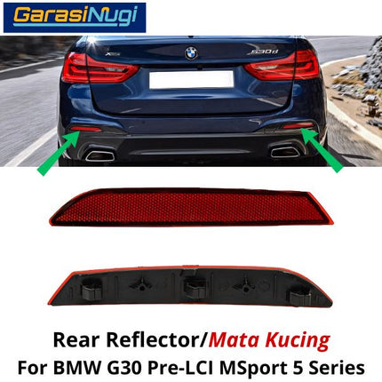 Reflector For BMW G30 MSport Mata Kucing Trim Rear Belakang 523