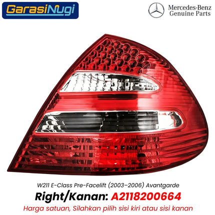 Stop Lamp Mercedes W211 Pre-Facelift Lampu Rem Belakang Rear Brake Light E240 E280