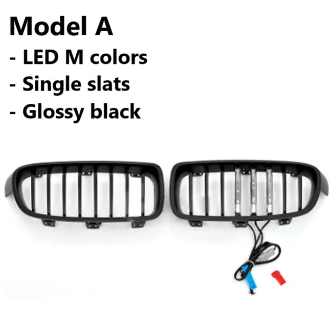 BMW LED M Color Kidney Grille Hidung Kap Matte Glossy F30 320i