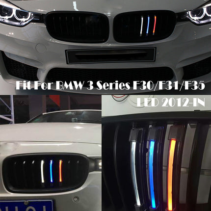 BMW LED M Color Kidney Grille Hidung Kap Matte Glossy F30 320i
