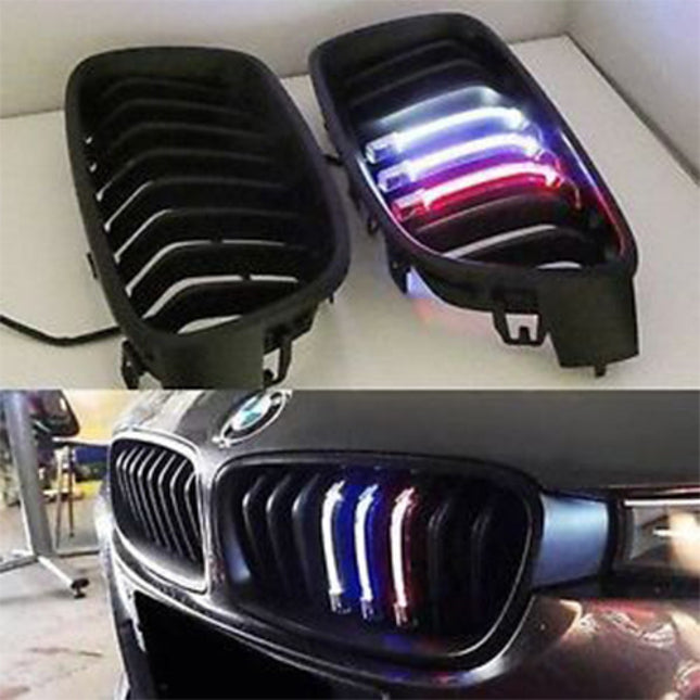 BMW LED M Color Kidney Grille Hidung Kap Matte Glossy F30 320i