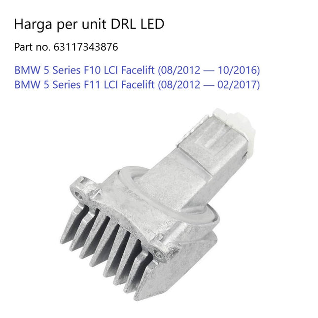 BMW F10 F07 DRL LED Angel Eyes Halo Light Module Lampu Bulat Senja 520