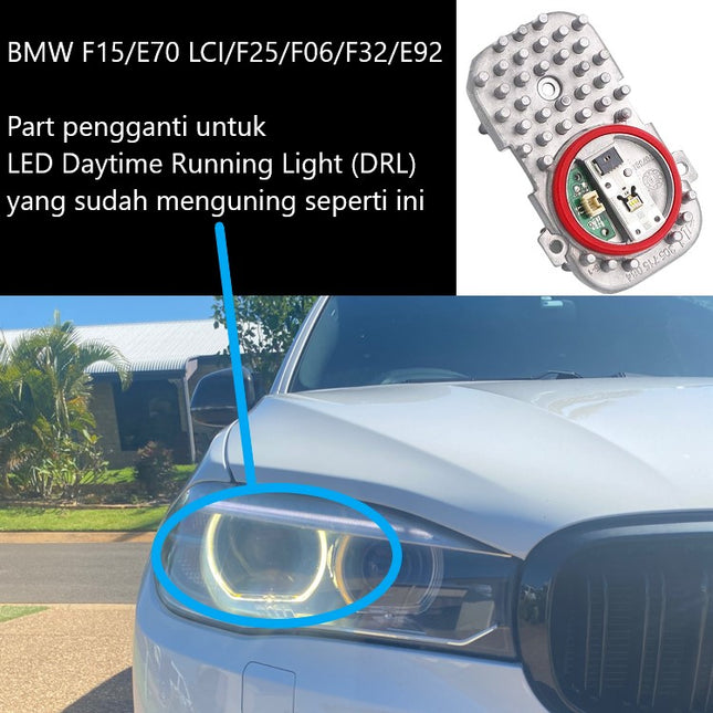 BMW F15 F25 E92 E70 DRL LED Angel Eyes Halo Light Module Lampu Senja